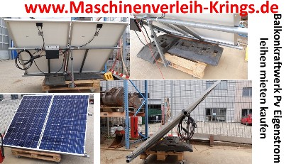 Balkonkraftwerk BKW PV Solar Micro inverter Hybrid Wechselrichter Solarlog Growatt Hoymiles EEG Eigenverbrauch